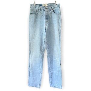 County Seat Jeans Denim Pants Vintage 90s Light Wash Blue Mom Jeans Size 9 Long